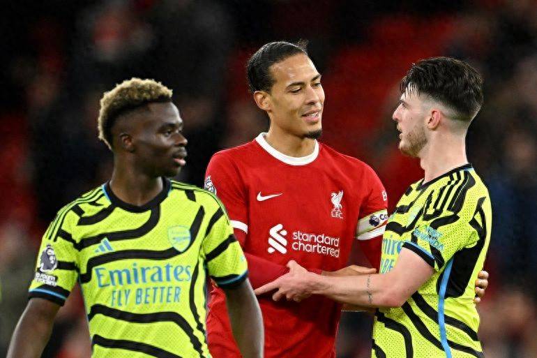 奥地利鏖战阿森纳，范戴克惊艳四座